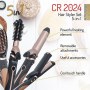Camry | Hair Styler | CR 2024 | 1200 W | Black/Rose gold - 6
